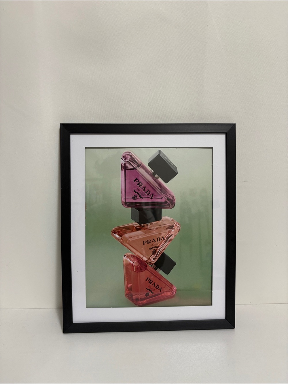 Framed Prada perfume Art Print